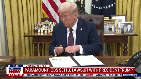 BREAKING Paramount, CBS settle lawsuit with President Trump, awarding him millions of dollars