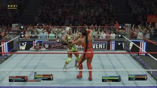 wwe 2k25 294 universe Jakara Jackson and Lash Legend VS Bianca Belair and Jade Cargill