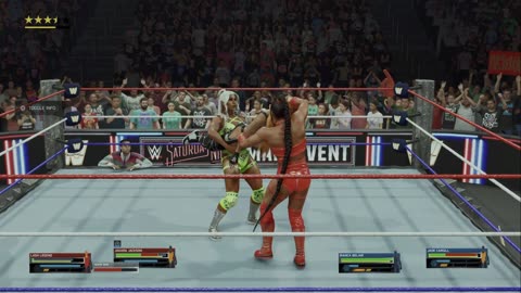 wwe 2k25 294 universe Jakara Jackson and Lash Legend VS Bianca Belair and Jade Cargill