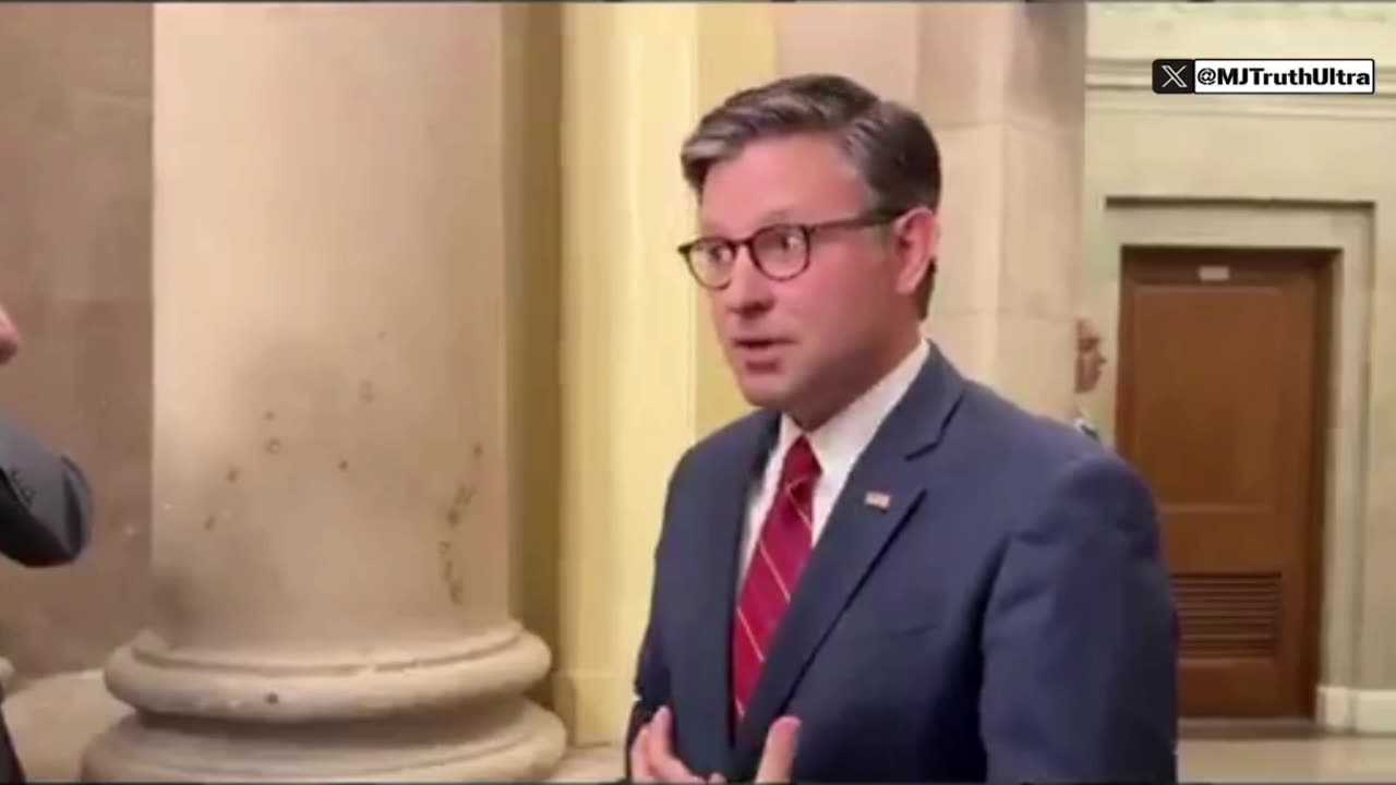 Mike Johnson just said President Trump was an FBI Informant working to take down Jeffrey Epstein