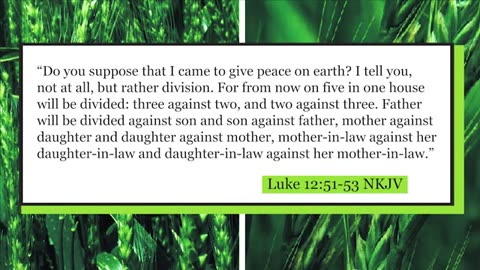 DONALD TRUMP AND LUKE 12:51.