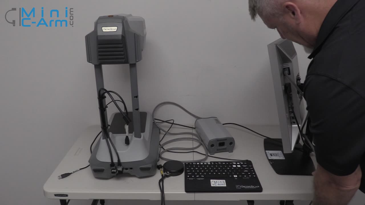How to Unpack, Set Up, Break Down, & Pack Up the Orthoscan Mobile DI Mini C-Arm - Rental - Table Top