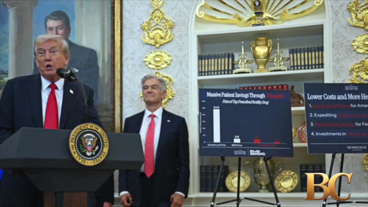 Trump announces deal to reduce cost of specific IVF medication
