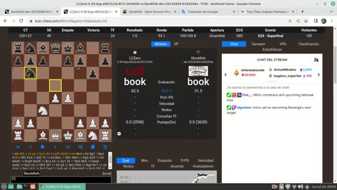 demostración stockfish no juega perfectamente al ajedrez
