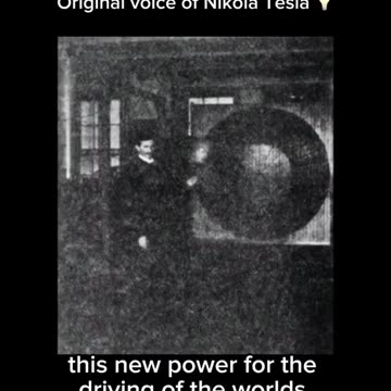 Nikola Tesla talks about the COSMIC ENERGY or FREE ENERGY to power everything.