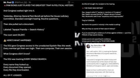 Mace says DOJ systems are tracking which Epstein documents members of Congress search and open