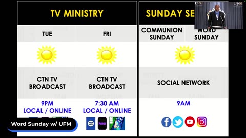 Word Sunday w/ UFM