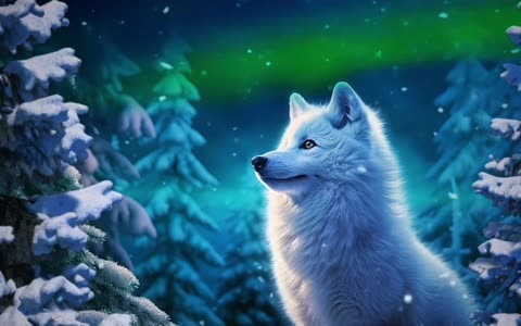 ❄️ Arctic Fox Winds Ambience | Icy Cold Winter Wind & Crackling Snow | 4K ASMR