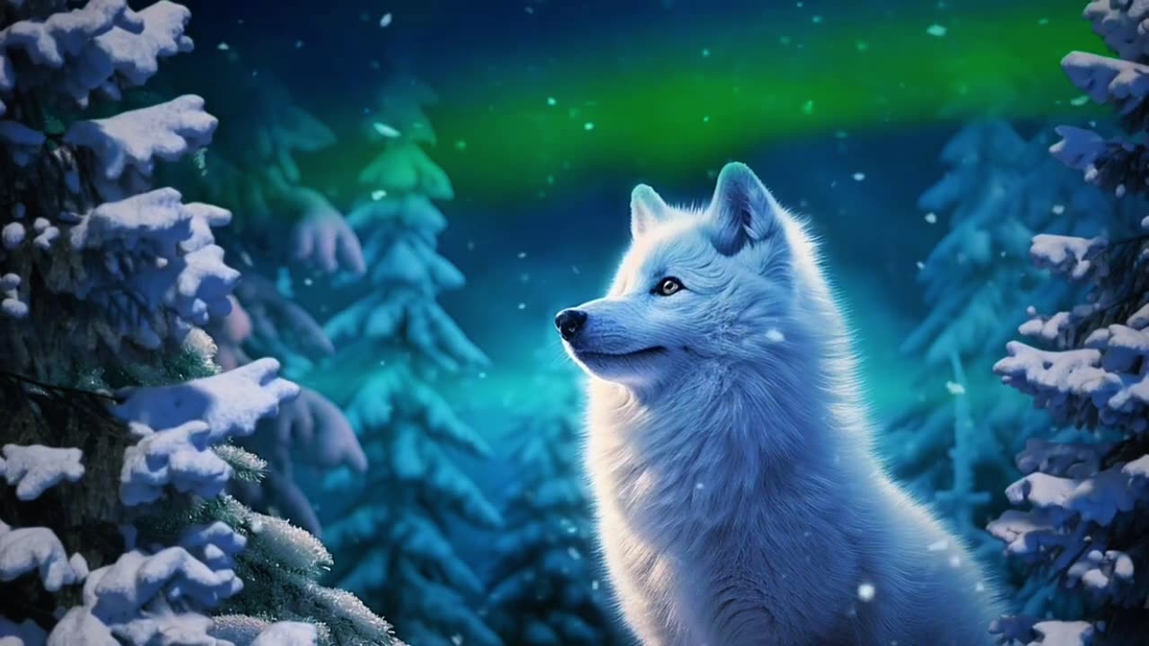 ❄️ Arctic Fox Winds Ambience | Icy Cold Winter Wind & Crackling Snow | 4K ASMR