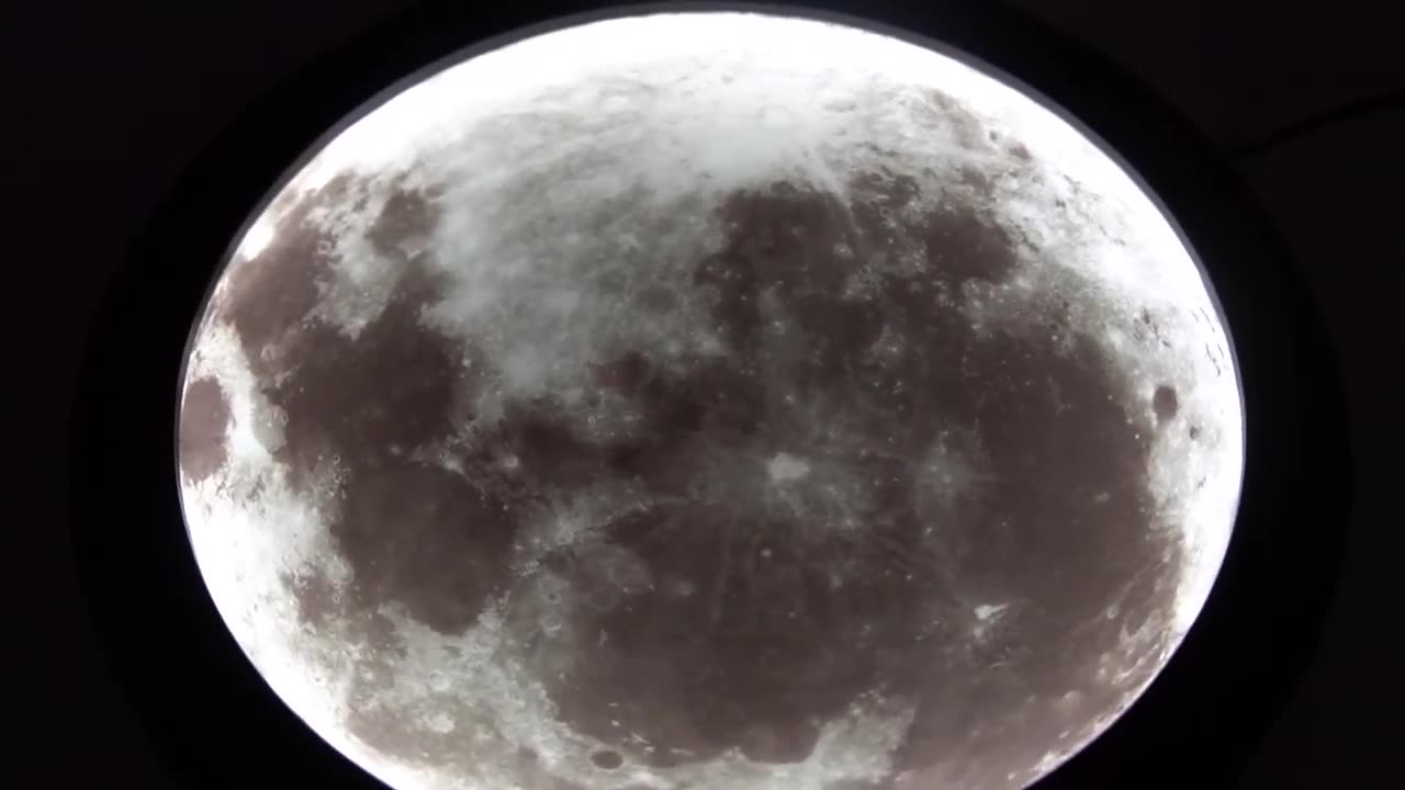 2-in-1 Mirror and Light, with Moon Painting, LED Ambient Light & USB Power, for Home, Office Bedroom