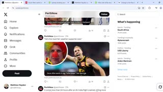 Aussie MSM outlet evokes Epstein Island white rabbit hole, orange prison uniforms in symbolic matrix