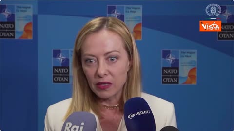 NOTIZIE DAL MONDO Meloni:assemblea NATO 2025 conferma il sostegno pieno all'Ucraina di tutti gli alleati all'assemblea NATO svolta a Den Haag,Paesi Bassi il 24-25 giugno 2025