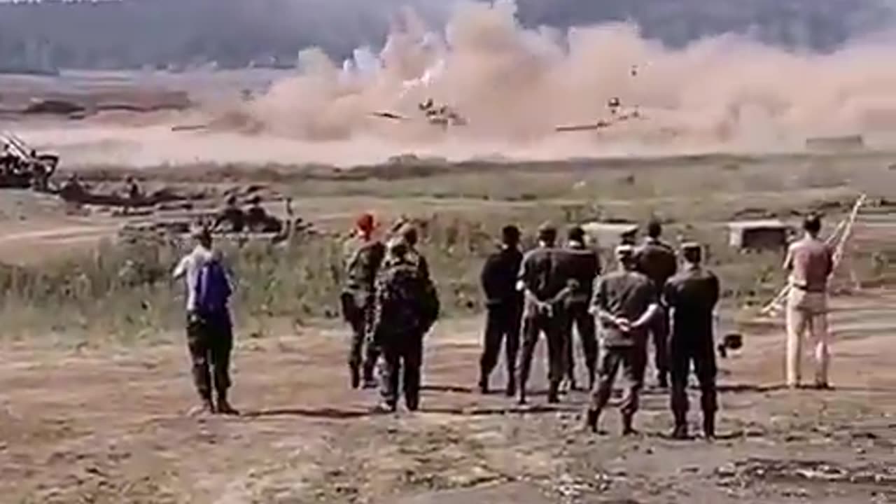 Tanks shooting at helicopters?