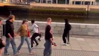 African V Arab street fight in Dublins fair city.