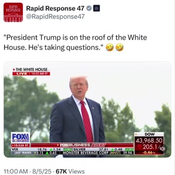 Our President on the roof