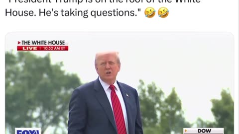 Our President on the roof