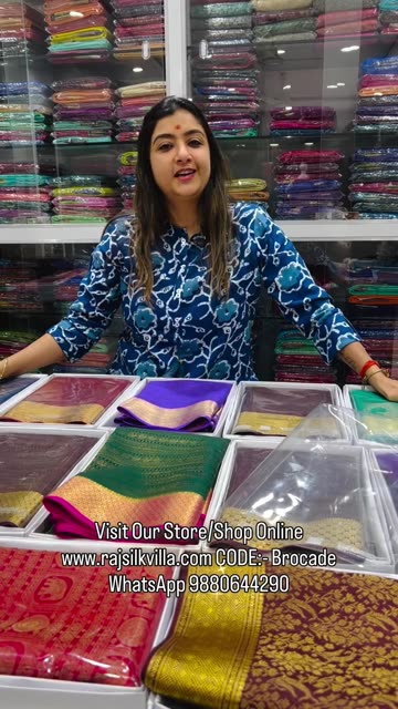 Luxury Pure Mysore Silk Brocade Sarees in India Buy Online Best Prices