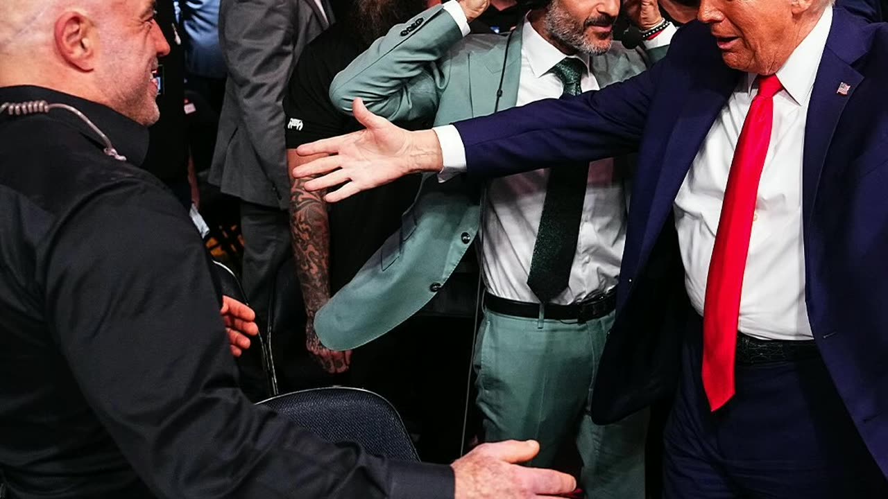 Donald Trump and Little X in the UFC competition