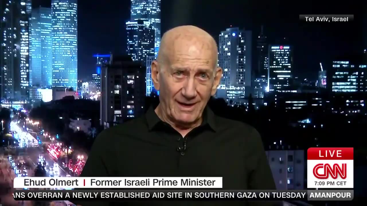 Former Israeli PM Ehud Olmert tells CNN why he thinks Israel is now committing war crimes in Gaza.