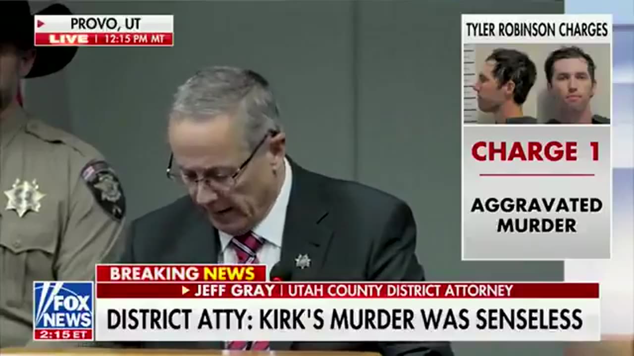 Utah County District Attorney announces charges for Charlie Kirk assassin