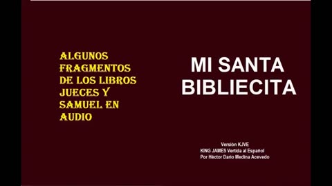 MI SANTA BIBLIECITA 07 Jueces y Samuel
