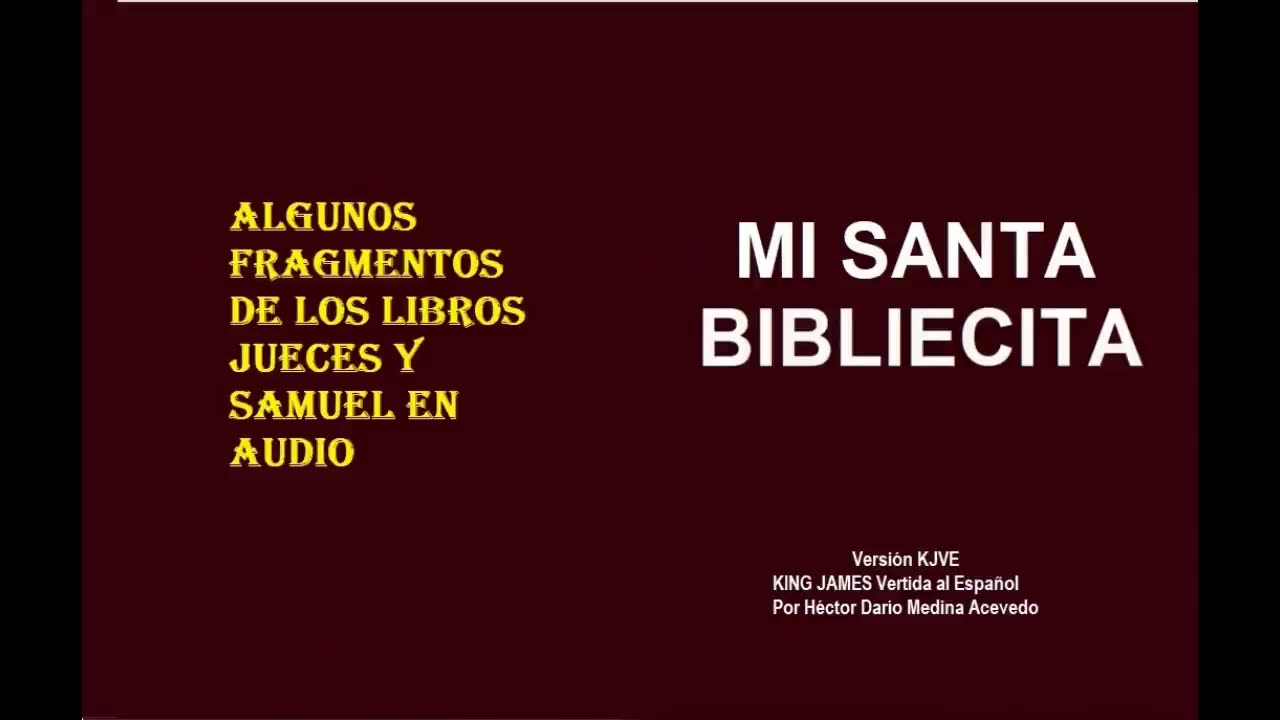 MI SANTA BIBLIECITA 07 Jueces y Samuel