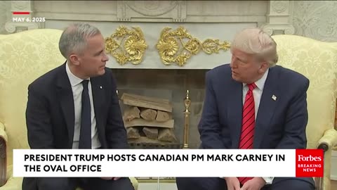 Breaking News: trump hosts Canada's Carney in oval office,