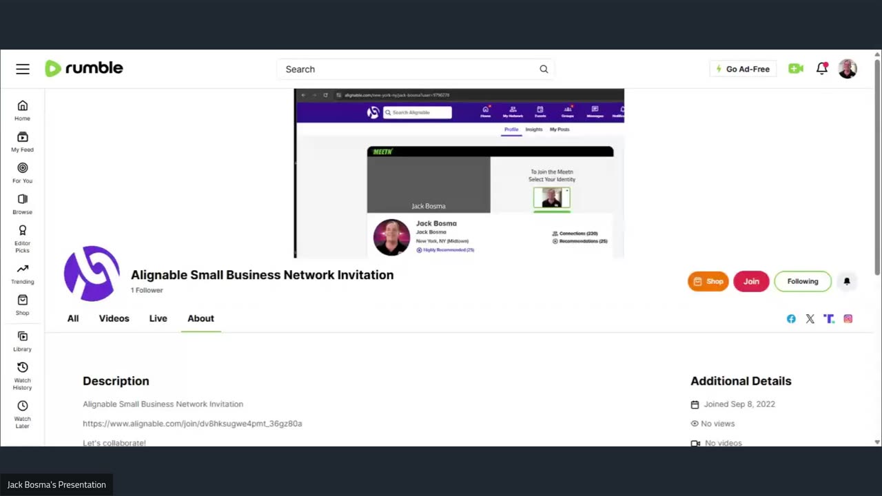 Alignable Small Business Network Invitation