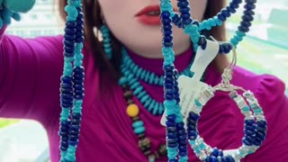 20250810-9 Natural Original Sterling Treatment Sleeping Beauty Turquoise Lapis Lazuli Set Adorn