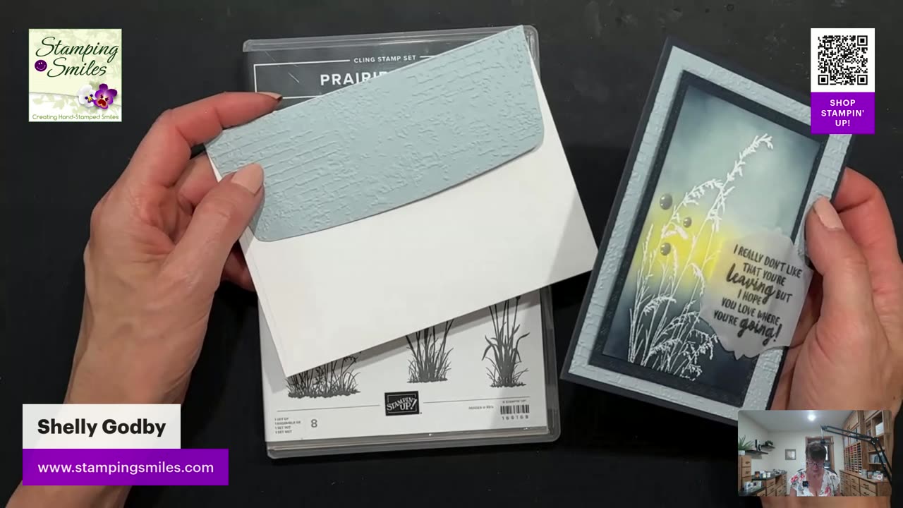 Soft Glow Emboss Resist with Prairie Grass