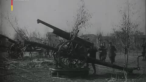 Im Wehr und Waffen.Angriff eines feindlichen Bombengeschwaders auf einen deutschen Flugplatz