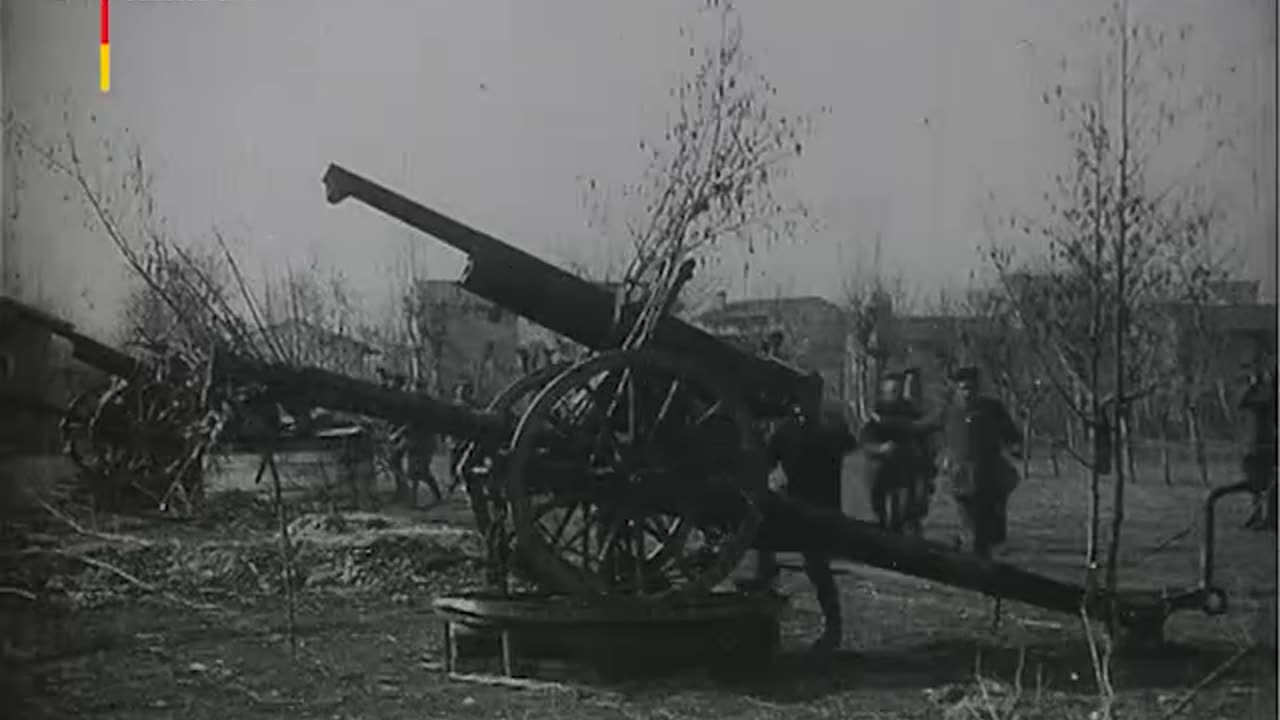 Im Wehr und Waffen.Angriff eines feindlichen Bombengeschwaders auf einen deutschen Flugplatz