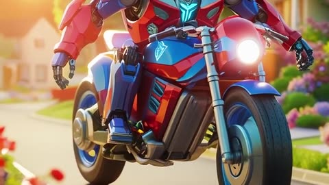 Alien Robot turns into bike