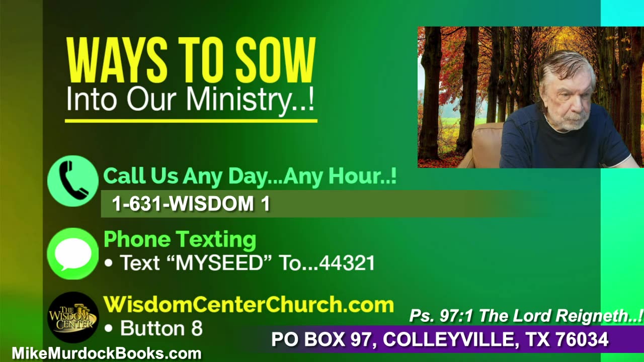 Re-Air: Wisdom Moments With Mike Murdock..!!!