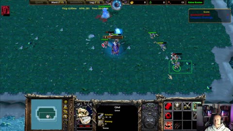 Warcraft 3 TFT - UNDEAD Micro Training vs HU
