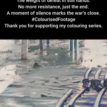 Japanese Surrender Malaya 1945 #ColourisedHistory