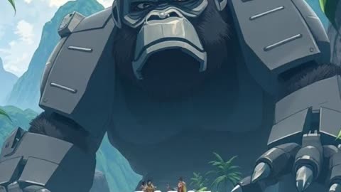 In the jungle, a clever monkey