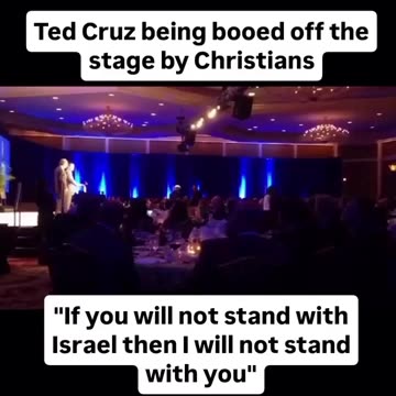 Ted Cruz Booed Off Stage By Christians After Telling Them If They Don't Stand With Israel, He Won't Stand With Them