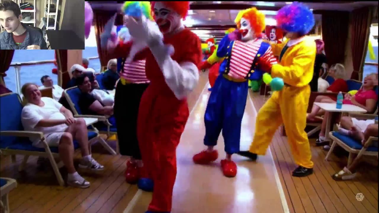 Outtake #2,279 Of The Clowns Roam Around A Cruise Ship Fake Funny Parody Video