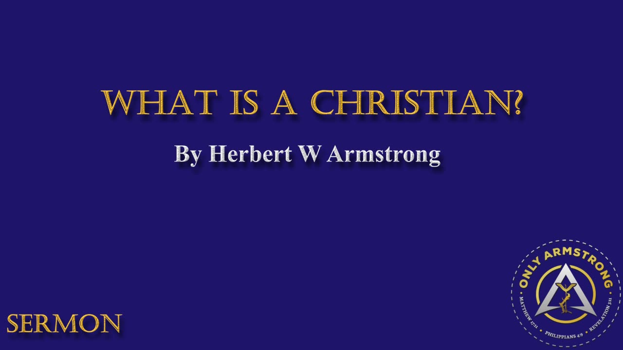 What is a Christian?