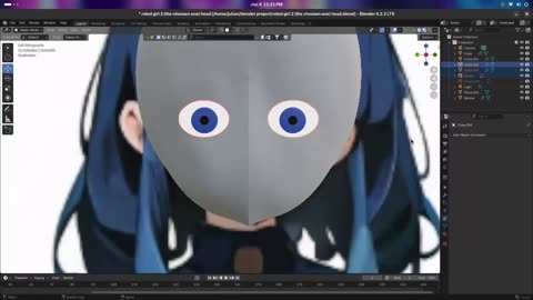 my attempt at making eyes in blender