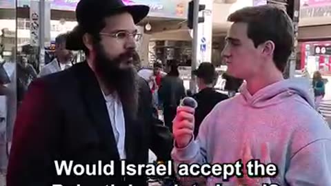 This Orthodox Jew in Israel does not like the idea of Palestinians from Gaza moving into Israel.