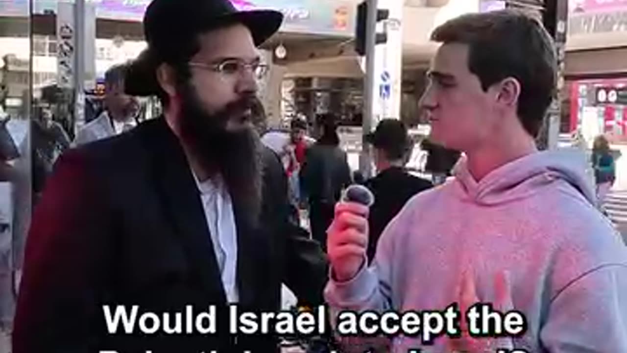 This Orthodox Jew in Israel does not like the idea of Palestinians from Gaza moving into Israel.