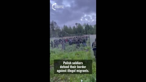 Πολωνοί στρατιώτες-απώθηση λαθρομεταναστών