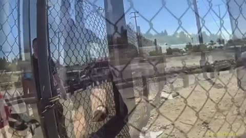 Upland police officers attempted to rescue a man who drowned in a flood control basin