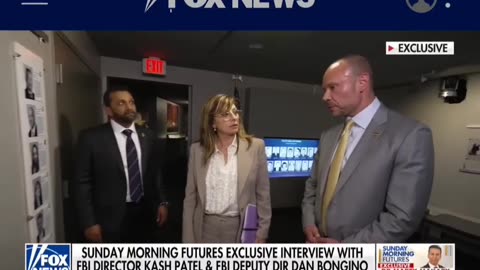 Patel and Bongino give Maria Bartiromo a look at the agency's Wall of Honor