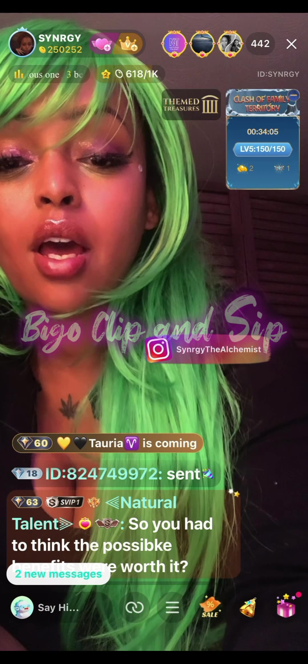 Synrgy goes live after leaving Gossip Gurls panel 10/28/25 #bigoclipandsip