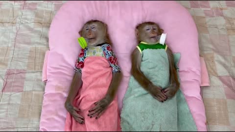 Very Comfy!! Brother Sovan & Sister Sovanny Sleep Very DEEPLY & Warm On Their Soft Bed ,
