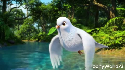 The Ant & The Dove | ai cartoon | ToontWorldAi