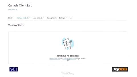 189 MailChimp Creating a Mailing List